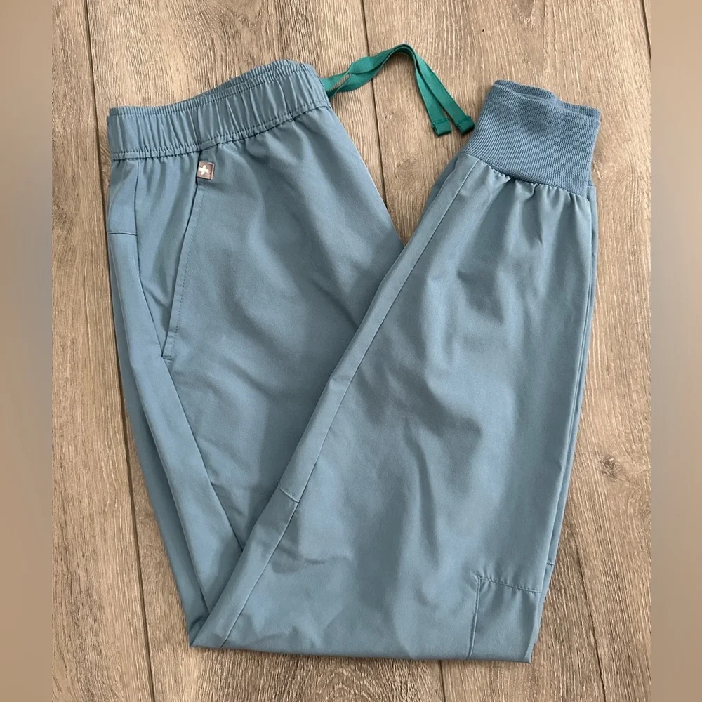 EUC FIGS Cool Blue Tansen scrub pants - Picture 1 of 6